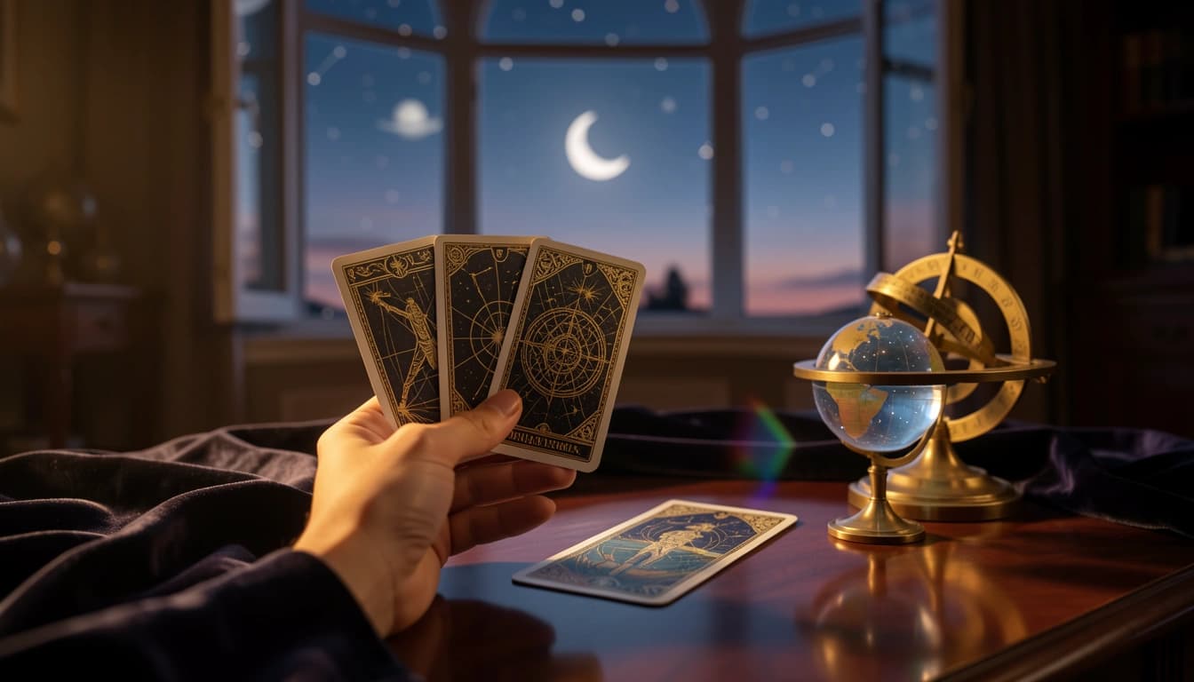 Free tarot card readings including single-card, three-card spread and yes-no tarot answers.