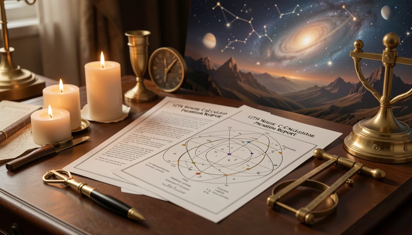 Calculate your 12th house cusp, sign and planetary placements with the YesAstrology Premium Report for complete house analysis.