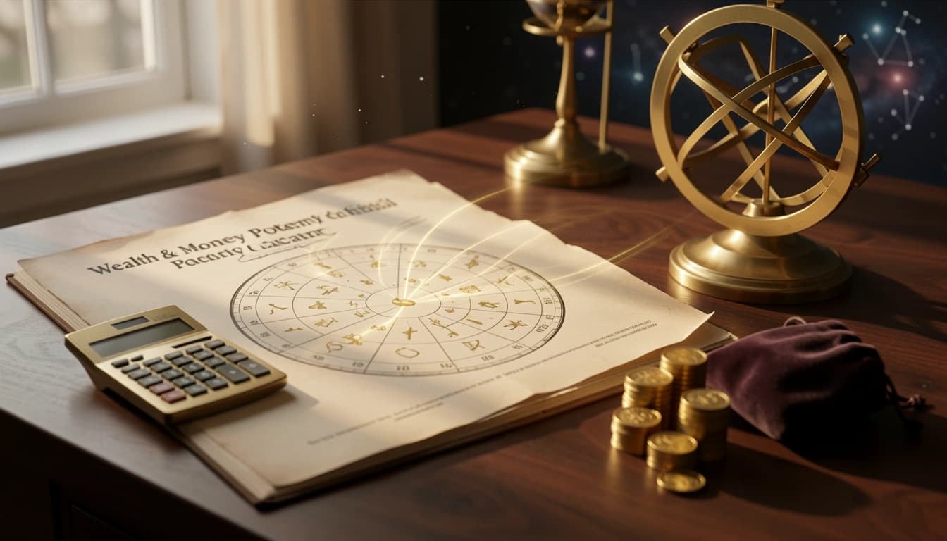 Comprehensive astrological analysis, planetary mechanics, and actionable insights for Astrology Wealth & Money Potential Calculator Premium Report. Discove