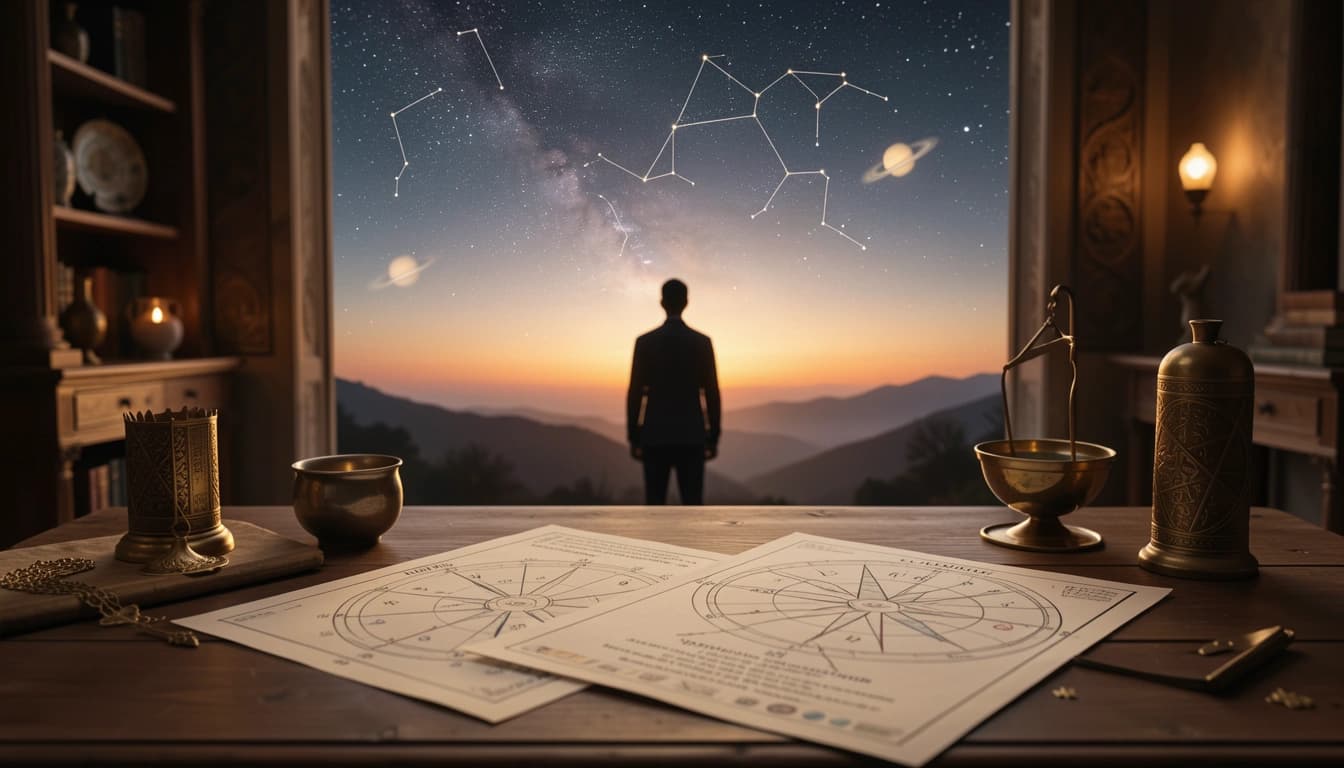 Find your Descendant sign placement representing partnerships, marriage, open enemies and one-to-one relationships with the YesAstrology premium report.