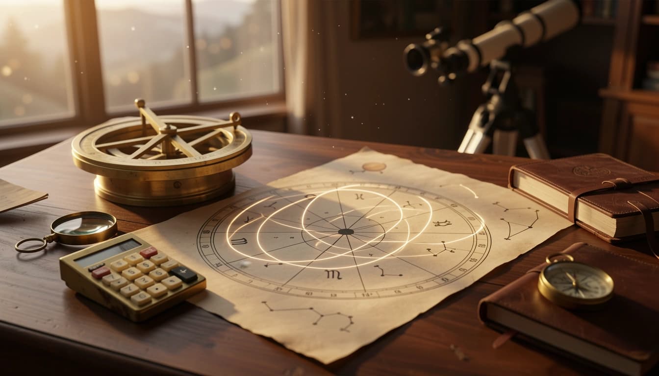 Discover your 9th house sign, cusp, and planetary placements with this free calculator. Explore how it shapes your quest for meaning and adventure.