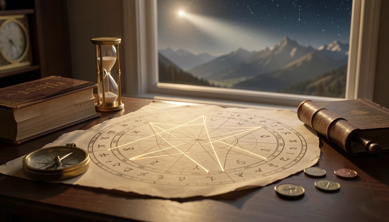 Detect major chart patterns including stelliums, grand trines, T-squares, grand crosses and yods from your natal chart with YesAstrology's free calculator.