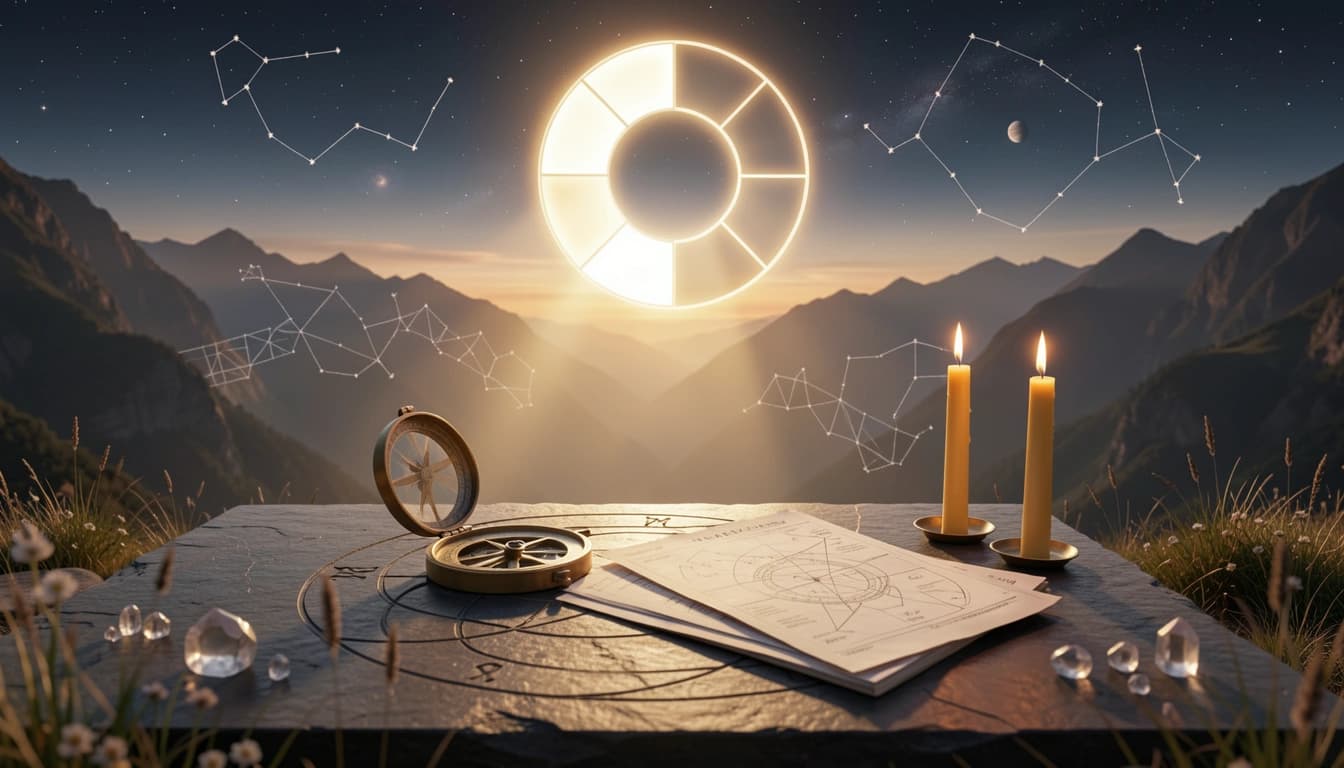 Find the dominant zodiac sign shaping your natal chart through placement concentration, house emphasis and weighted distribution.