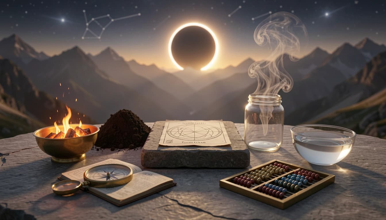 Analyze elemental and modal distribution in your birth chart for fire, earth, air, water balance and cardinal, fixed, mutable patterns.