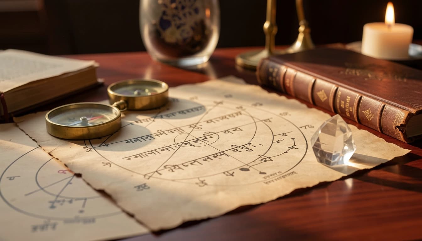 Generate a free Vedic astrology chart with Lahiri ayanamsa, nakshatras, planetary dasas and strengths. Get your sidereal birth chart instantly.
