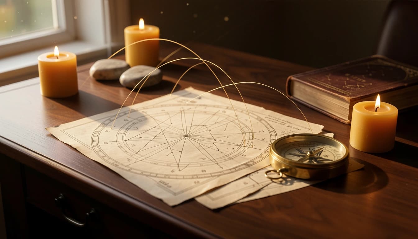 Review major natal aspects including conjunction, opposition, trine, square and sextile for primary chart dynamics with YesAstrology's premium report.