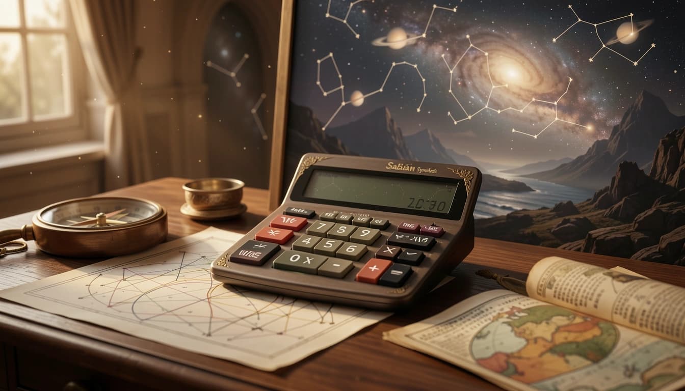 Interpret the symbolic 360-degree Sabian message for each planet and angle in your natal chart. Free Sabian Symbols calculator with archetypal meanings.