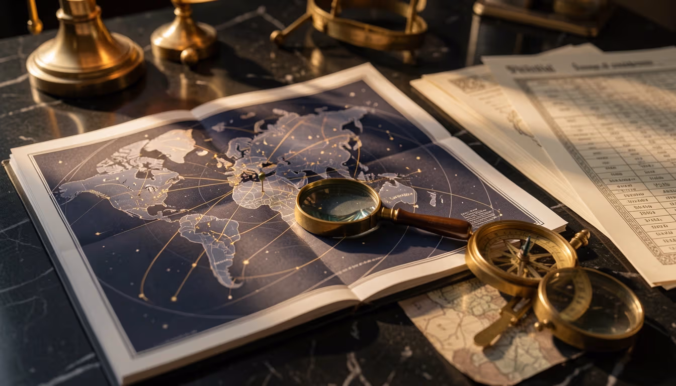 The advanced report lists each returned city's nearest MC and IC lines, distances, relocated angles, changed houses, and calculation limitations.